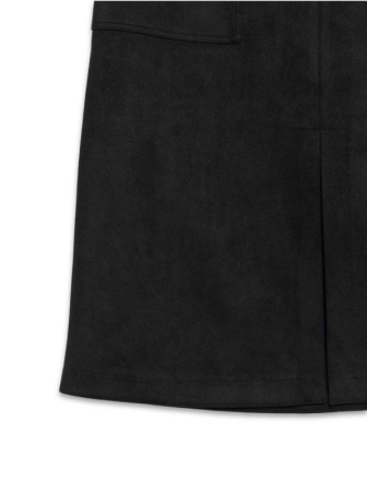 Юбка А-силуэта OFFIConte CHIC с эффектом замши и накладными карманами || Спідниця жін. CE OFFICE CHIC, р.170-98, black