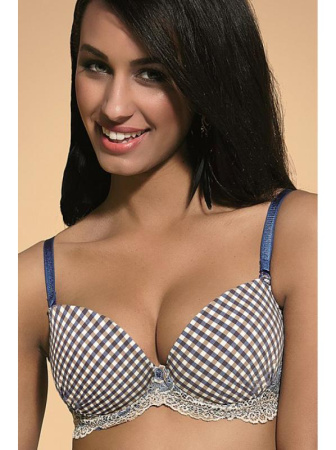 Бюстгальтер формованный Kris Line Jenny  Сине-бело-золотой
