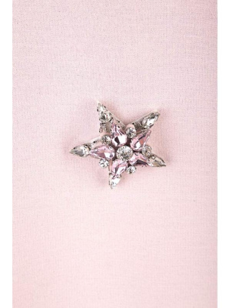 Джемпер с мерцающим блеском и брошью 837 || Джемпер жін. CE LD 837, р.170-88, pink