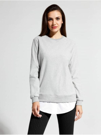 Хлопковая туника с имитацией рубашки LTH 1046