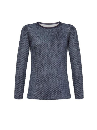 Фактурный джемпер с рукавами на молниях LD 625