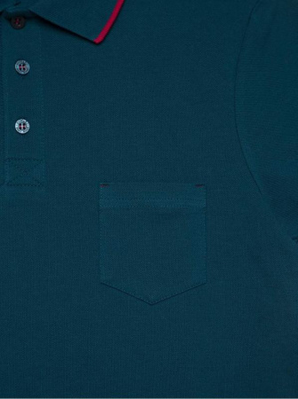 Футболка-поло с контрастной окантовкой MD 944 || Джемпер чол. DW MD 944, р.182-104, legion blue