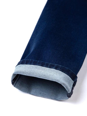 Ультракомфортные прямые джинсы с высокой посадкой CON-46 Lycra || ВД Брюки джинсові жін. CE CON-46, р.170-98, темно-синій