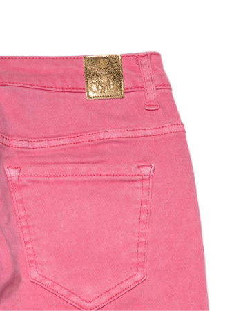 Цветные джинсы skinny с высокой посадкой и эффектом варки CON-236 Lycra || Брюки джинсові жін. CE CON-236, р.164-90, washed candy pink