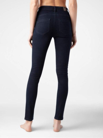Моделирующие джинсы skinny с высокой посадкой CON-270 || Брюки джинсові жін. CE CON-270, р.164-94, dark indigo