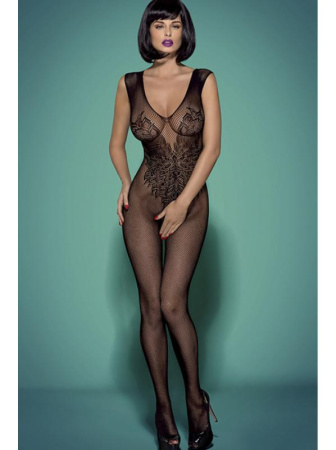 Комбинезон-сетка Obsessive N112 Черный