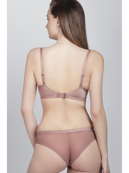 Комплект Samanta Luna - бюстгальтер с мягкой чашкой A122 и бразилианки M300 Коричневый