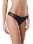 Трусы &quot;стринг&quot; GLAMOR LST 650 (на вешалке) || Труси жін. CELG GLAMOR LST 650, р.90/S, чорний