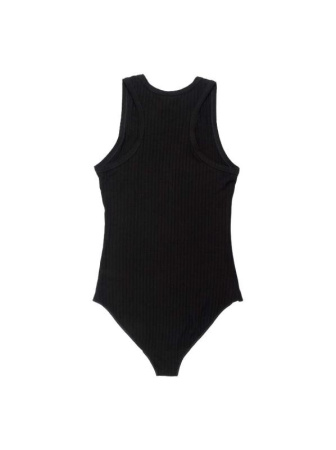 Боди в рубчик с застежкой на декоративных кнопках LBD 1135 || Боді жін. CE LBD 1135, р.170-92-98, black