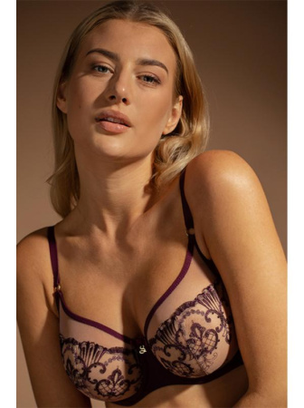 Бюстгальтер с мягкой чашкой Samanta Perla A143 Баклажан