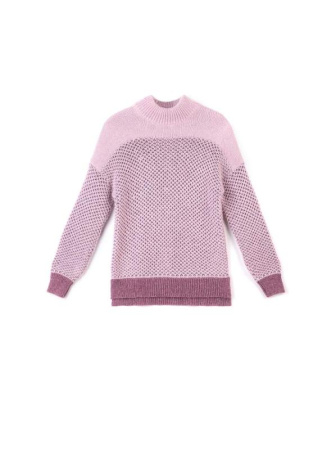 Джемпер из объемной пряжи с шерстью и мохером 039 || Джемпер жін. CE LDK039 18С-61СП, р.170-88, бузковий