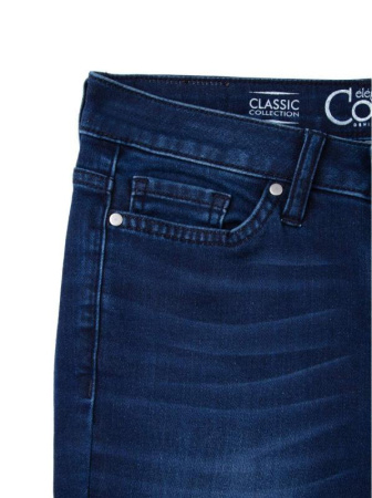 Ультракомфортные прямые джинсы с высокой посадкой CON-46 Lycra || ВД Брюки джинсові жін. CE CON-46, р.170-98, темно-синій