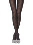 Колготки з рельєфним геометричним малюнком ADELE Lycra, р. 4, Nero