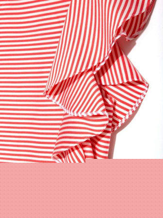 Ультрамодная шелковистая блузка с воланами LBL 909 || Блуза жін. CE LBL 909, р.170-88-94, coral-white