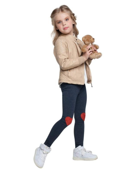 Легінси з натроченными сердечками JUDY, р. 98, 104-52 Легінси з натроченными сердечками JUDY, р. 98, 104-52