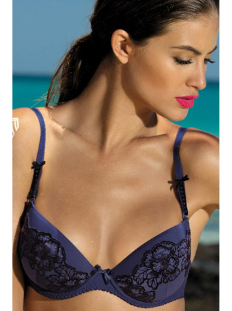 Бюстгальтер push up Kinga Emozione I PU-315  Сине-черный Бюстгальтер push up Kinga Emozione I PU-315  Сине-черный