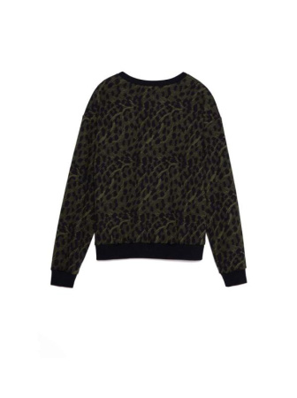 Свитшот c леопардовым рисунком LD 1054 || Джемпер жін. CE LD 1054, р.170-88, khaki leo