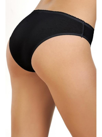 Полные трусики ORO Aurelia 2204 Черный || Полные трусики ORO Aurelia 2204 Черный