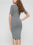 Моделирующее платье-футляр LPL 1047 || Плаття жін. CE LPL 1047, р.164-100-106, steel grey